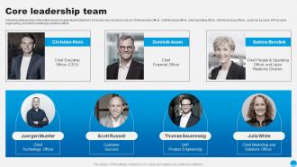 Core Leadership Team Sap Company Profile Ppt Information CP SS
