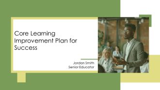 Core Learning Improvement Plan For Success PPT Template AT