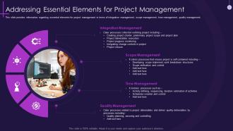 Core pmp components in it projects it powerpoint presentation slides