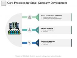 Core Practices For Small Company Development