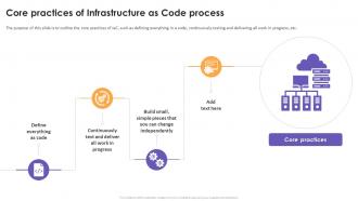 Core Practices Of Infrastructure As Code Process