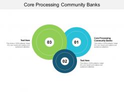 Core processing community banks ppt powerpoint presentation outline topics cpb