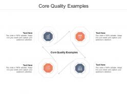 Core quality examples ppt powerpoint presentation icon visuals cpb