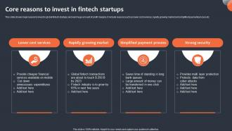 Core Reasons To Invest In Fintech Startups