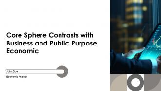Core Sphere Contrasts With Business And Public Purpose Economic PPT Example AT