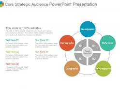 Core strategic audience powerpoint presentation