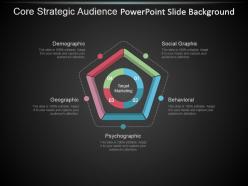 Core strategic audience powerpoint slide background