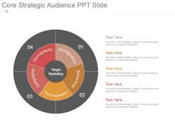 Core strategic audience ppt slide