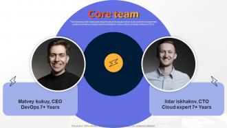 Core Team Amixr Investor Funding Elevator Pitch Deck