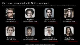 Core Team Associated With Company Netflix Strategy For Business Growth And Target Ott Market