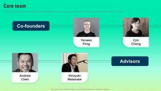 Core Team Cubie Messenger Investor Funding Elevator Pitch Deck