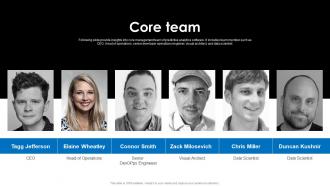 Core Team Gridcure Investor Funding Elevator Pitch Deck