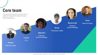 Core Team Heavyconnect Investors Funding Elevator Pitch Deck