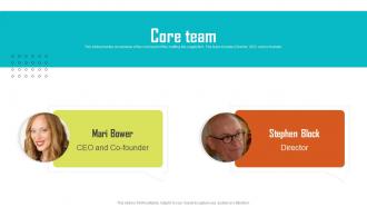Core Team Kitterly Seed Investor Funding Elevator Pitch Deck Ppt Clipart