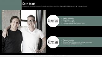 Core Team Public Goods Investor Funding Elevator Pitch Deck