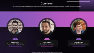 Core Team Superhuman Investor Funding Elevator Pitch Deck