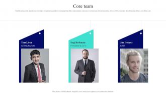 Core Team Verbit Investor Funding Elevator Pitch Deck