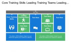 Core training skills leading training teams leading training