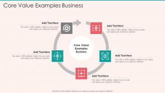 Core Value Examples Business In Powerpoint And Google Slides Cpb