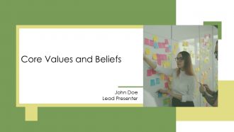 Core Values And Beliefs PPT Sample AT