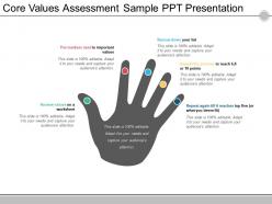 Core values assessment sample ppt presentation