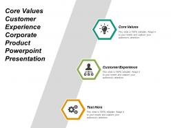 Core values customer experience corporate product powerpoint presentation cpb