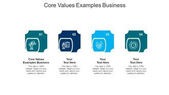 Core values examples business ppt powerpoint presentation inspiration influencers cpb