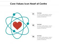 Core Values Icon Heart At Centre