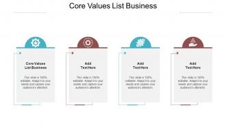 Core Values List Business In Powerpoint And Google Slides Cpb