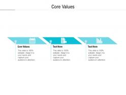 Core values ppt powerpoint presentation infographic template themes cpb