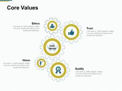 Core values quality ppt powerpoint presentation file styles
