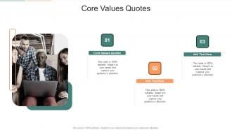 Core Values Quotes In Powerpoint And Google Slides Cpb