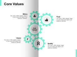 Core Values Vision Quality Ppt Powerpoint Presentation Icon Templates