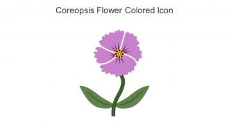 Coreopsis Flower Colored Icon In Powerpoint Pptx Png And Editable Eps Format