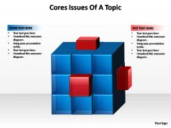 cores issues of a topic editable powerpoint slides ppt templates