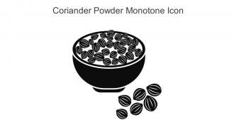 Coriander Powder Monotone Icon In Powerpoint Pptx Png And Editable Eps Format