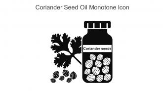 Coriander Seed Oil Monotone Icon In Powerpoint Pptx Png And Editable Eps Format