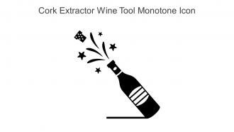 Cork Extractor Wine Tool Monotone Icon In Powerpoint Pptx Png And Editable Eps Format