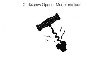 Corkscrew Opener Monotone Icon In Powerpoint Pptx Png And Editable Eps Format