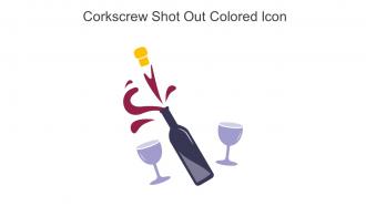 Corkscrew Shot Out Colored Icon In Powerpoint Pptx Png And Editable Eps Format