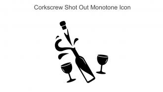 Corkscrew Shot Out Monotone Icon In Powerpoint Pptx Png And Editable Eps Format