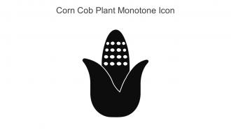 Corn Cob Plant Monotone Icon In Powerpoint Pptx Png And Editable Eps Format