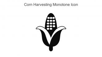 Corn Harvesting Monotone Icon In Powerpoint Pptx Png And Editable Eps Format