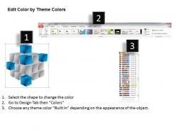 Corner pieces of cube signify important concets powerpoint templates images 1121