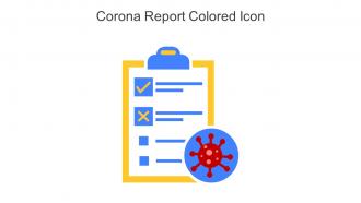 Corona Report Colored Icon In Powerpoint Pptx Png And Editable Eps Format