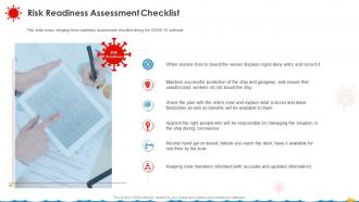 Coronavirus Assessment Strategies Shipping Industry Risk Readiness Assessment Checklist