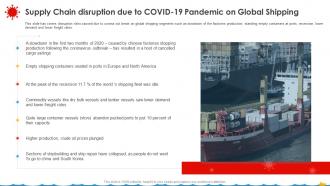 Coronavirus Assessment Strategies Shipping Industry Supply Chain Disruption Covid 19 Global