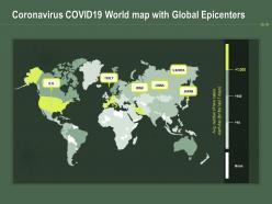 Coronavirus covid19 world map with global epicenters ppt powerpoint presentation guide