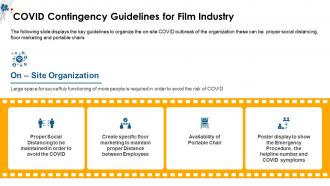 Coronavirus impact assessment and mitigation strategies on film production industry complete deck