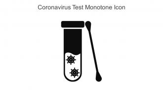 Coronavirus Test Monotone Icon In Powerpoint Pptx Png And Editable Eps Format